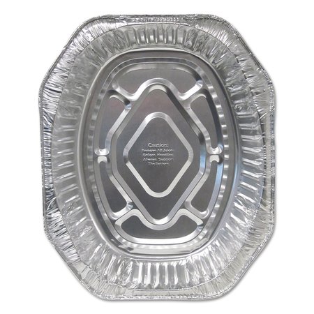 DURABLE PACKAGING Aluminum Roaster Pans, Extra-Large Oval, PK100 4001100